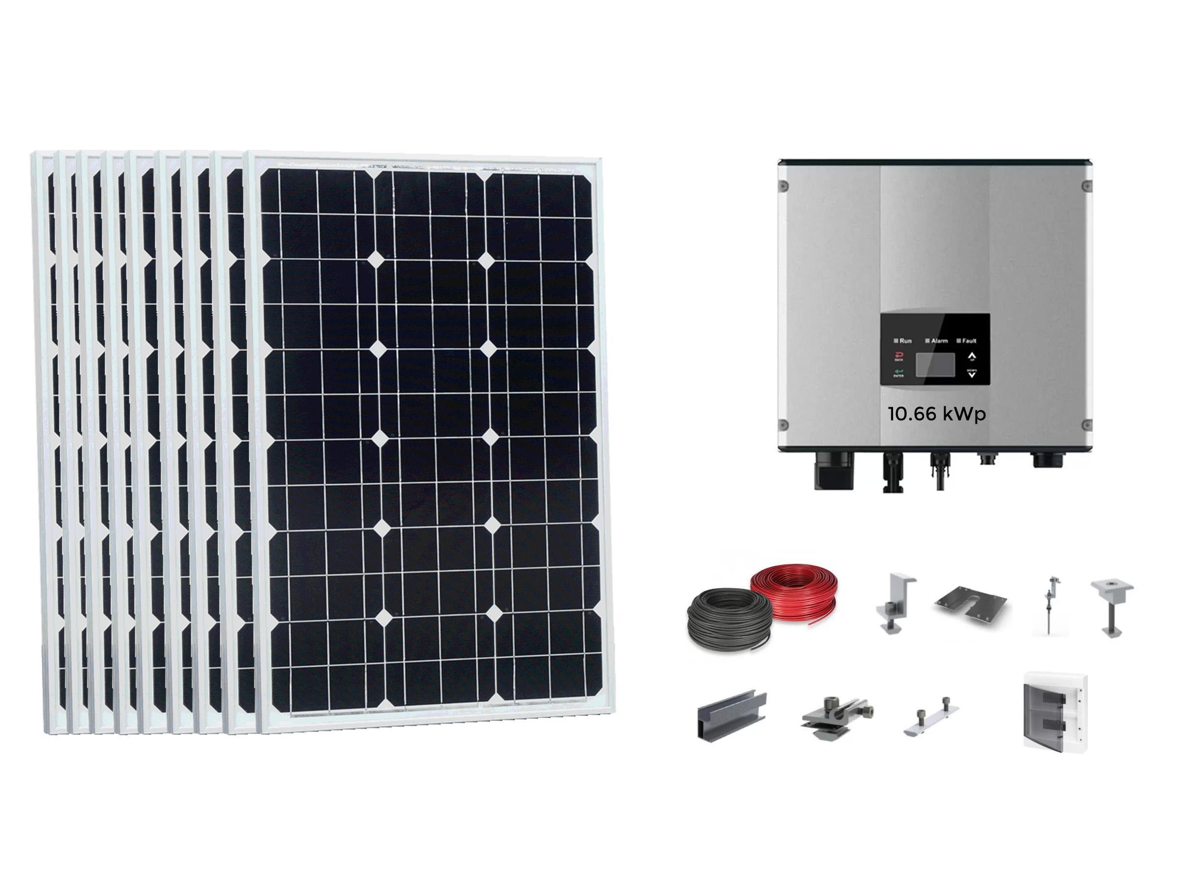 Sistem fotovoltaic on grid 10.66 kwp complet cu invertor imars